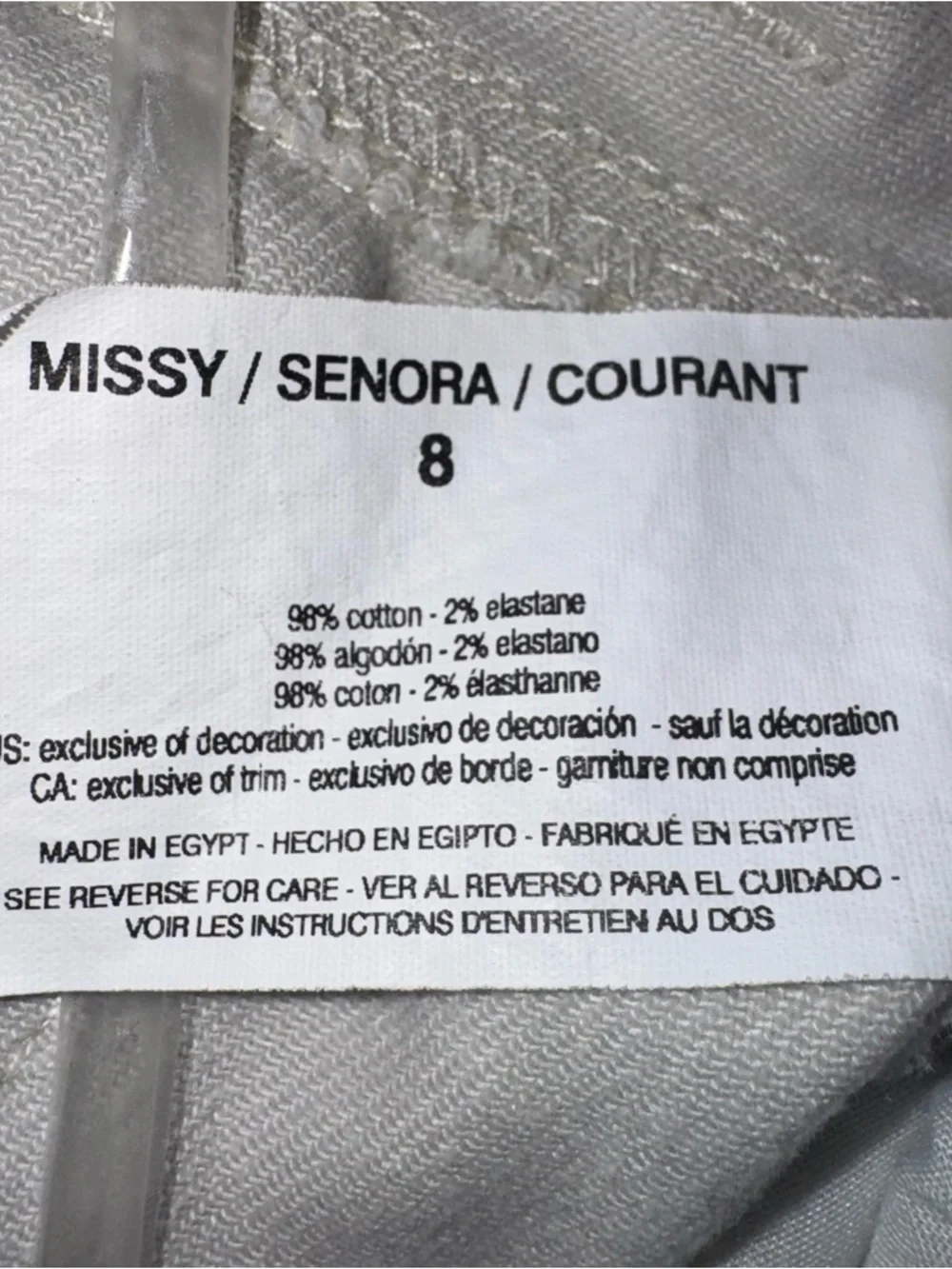 Gloria Vanderbilt Amanda Capri Jeans Womens 8 White Slimming Stretch Crop - Picture 4 of 9